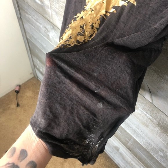 Chaser XS gold pineapple burnout flowy lightweight tank top - Picture 3 of 5